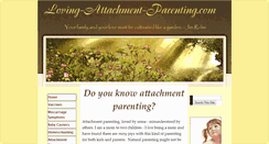 Desktop Screenshot of loving-attachment-parenting.com
